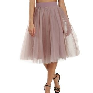 WINDSOR Blushed Mauve Tulle Skirt